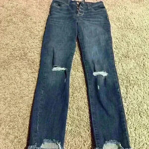 Children place jeans